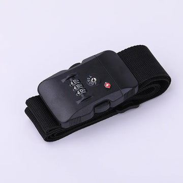 PP Luggage Belt 3 Digit Combination Luggage Strap with TSA Lock Travel Essentialstravel Luggage Straps Suitcase Belts Adjustable