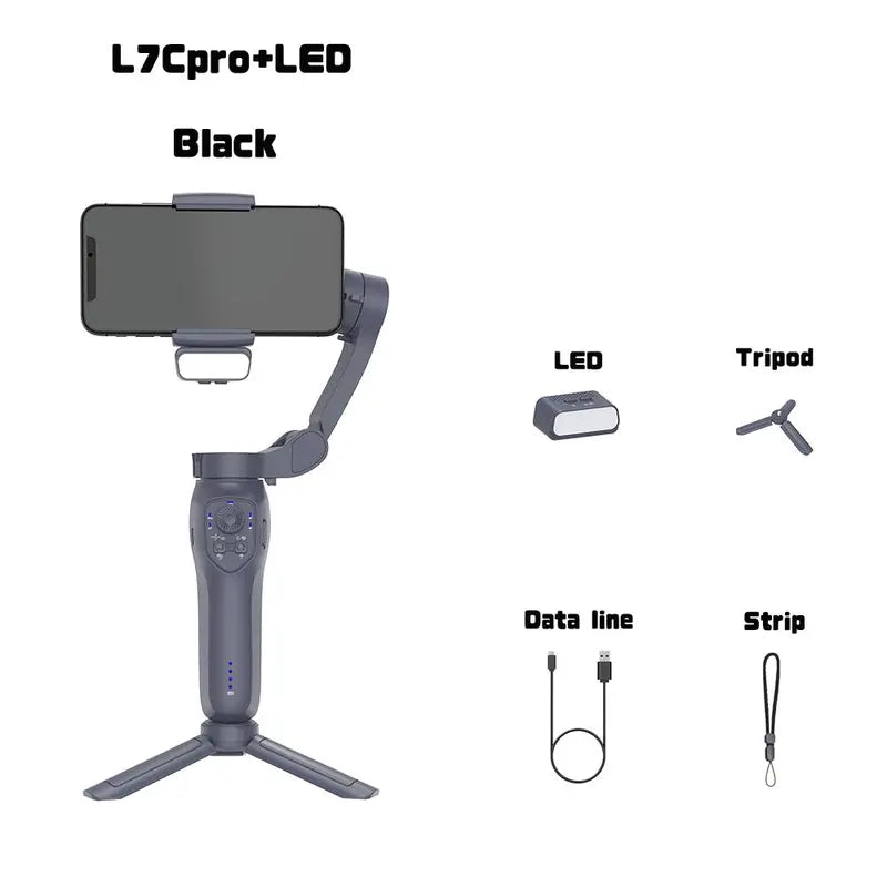 Compact Mobile Phone Gimbal Stabilizer, Summer Adjustable Smartphone Selfie Phone Gimbal, Small Phone & Digital Camera Tripod for Iphone, Gimbal Phone Stabilizer, Phone Tripod, Selfie Accessories, Phone Accessories