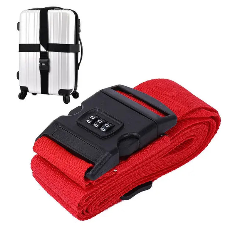 Travel Accessories Can Be Adjusted 420CM Luggage Strap Luggage Box Fixing Belt with Password 18-34 Inch Travel Essential
