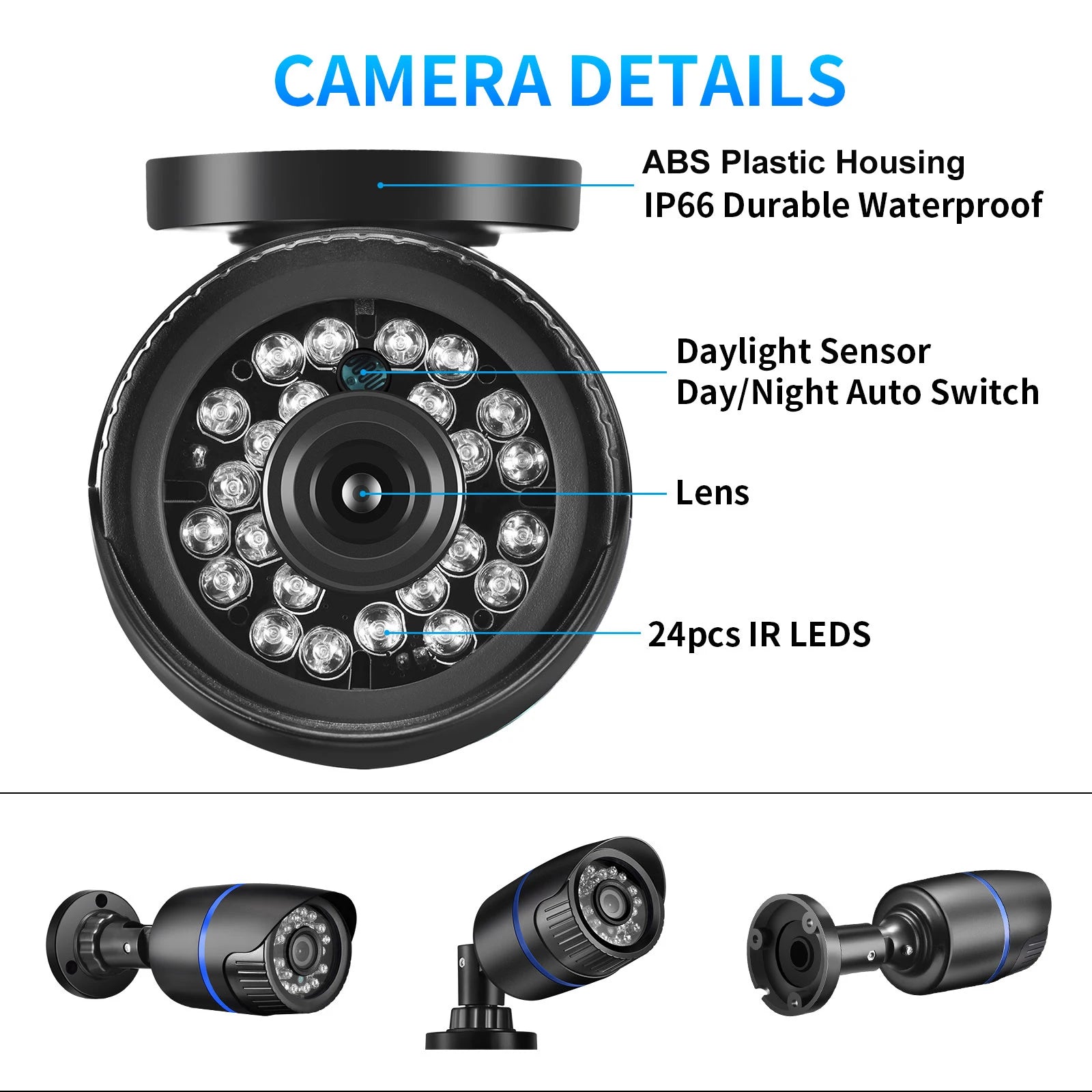 5MP 1080P AHD Camera High Definition Infrared Night Vision CCTV Security Protection Outdoor Video Surveillance Camera