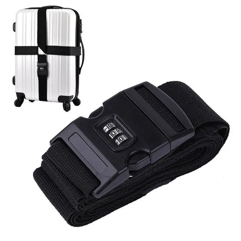 Travel Accessories Can Be Adjusted 420CM Luggage Strap Luggage Box Fixing Belt with Password 18-34 Inch Travel Essential