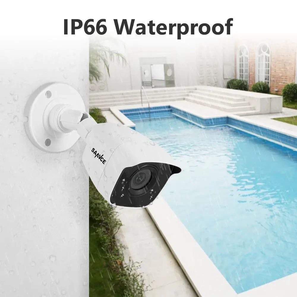 SANNCE 8CH CCTV Security System HD 1080N AHD DVR 4PCS 1080P IR Outdoor CCTV Camera System 8 Channel Video Surveillance Kit