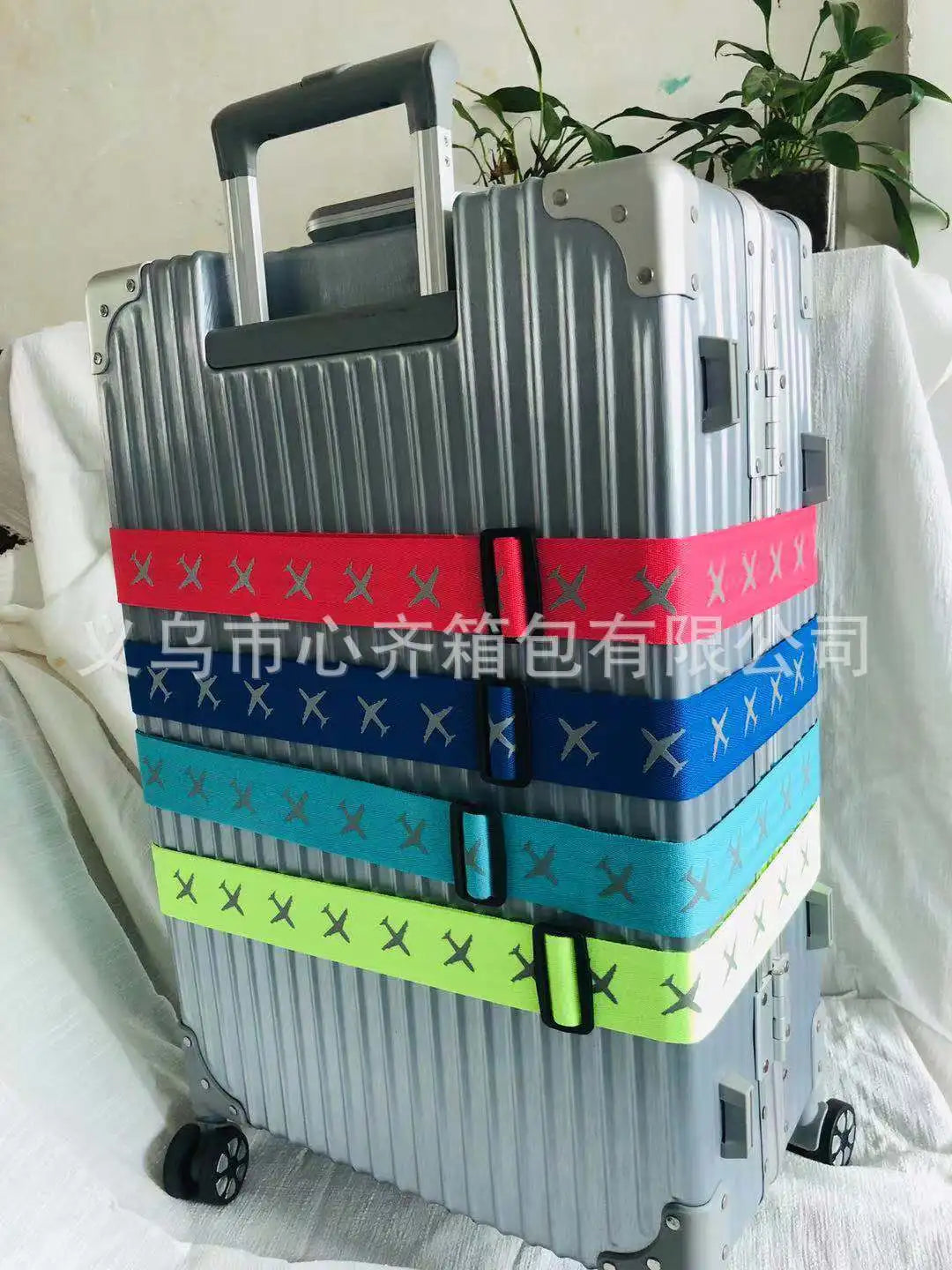 Travel Luggage Strap Adjustable Password Lock Packing Belt Baggage Secure Lock Anti-Theft Luggage Strap Bundling Packing Belt