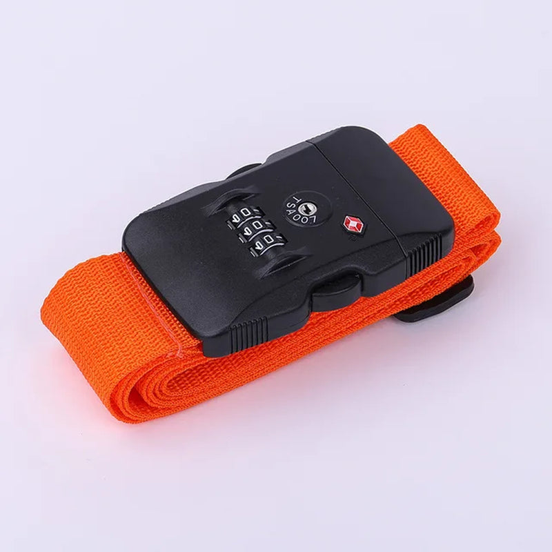 PP Luggage Belt 3 Digit Combination Luggage Strap with TSA Lock Travel Essentialstravel Luggage Straps Suitcase Belts Adjustable