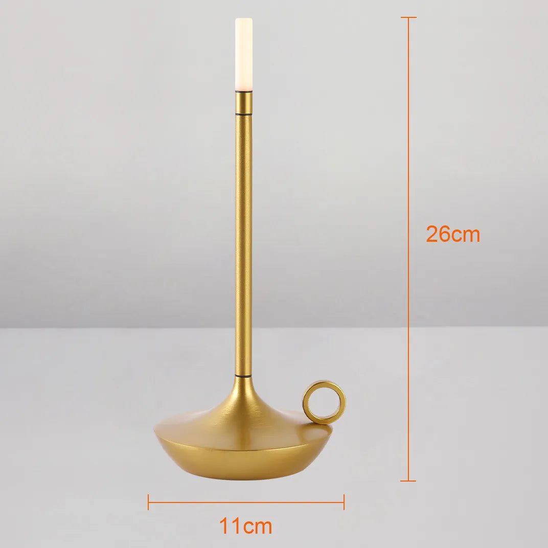 Table Lamp for Bedroom Rechargeable Wireless Touch Lamp Camping Candle Creative Lamp Rechargeable USB-C Desk Lamp