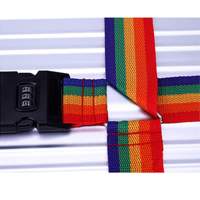 Travel Accessories Can Be Adjusted 420CM Luggage Strap Luggage Box Fixing Belt with Password 18-34 Inch Travel Essential