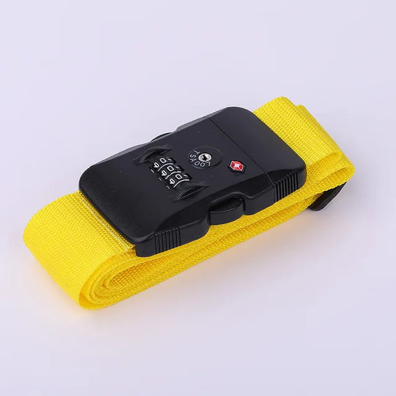 PP Luggage Belt 3 Digit Combination Luggage Strap with TSA Lock Travel Essentialstravel Luggage Straps Suitcase Belts Adjustable
