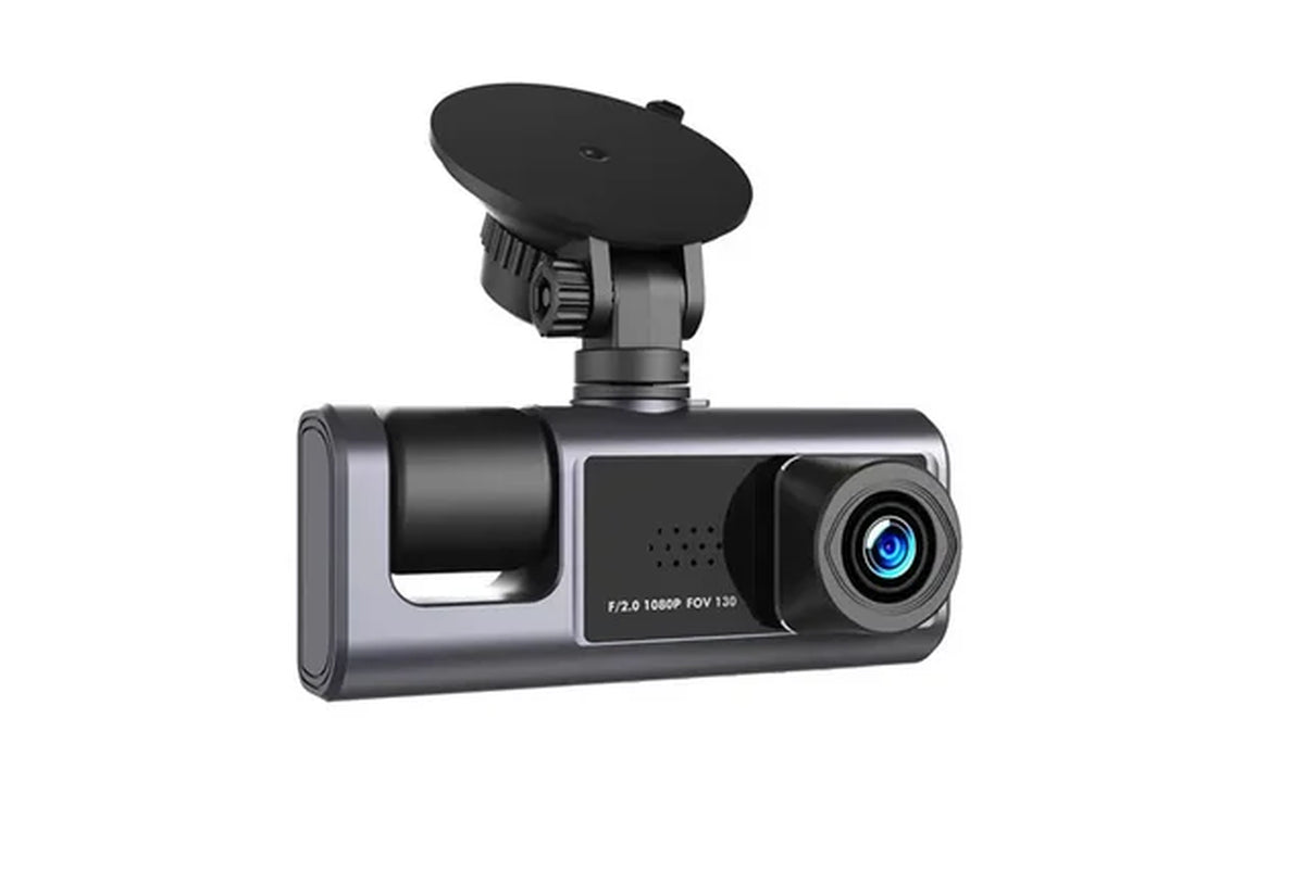 Three Camera Tachograph 1080P High-Definition Video Infrared Night Vision Three Lens Vehicle Recorder Parking Monitoring