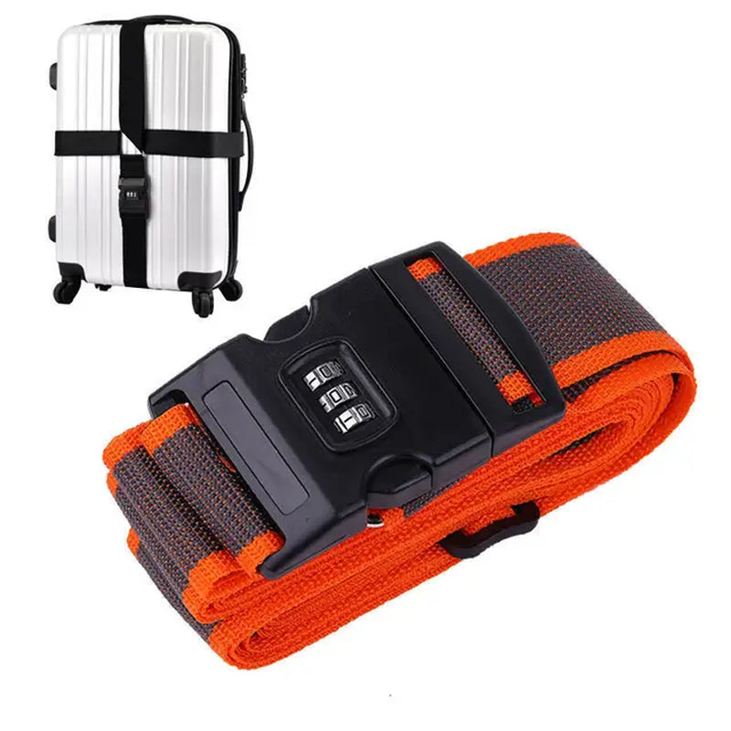 Travel Accessories Can Be Adjusted 420CM Luggage Strap Luggage Box Fixing Belt with Password 18-34 Inch Travel Essential