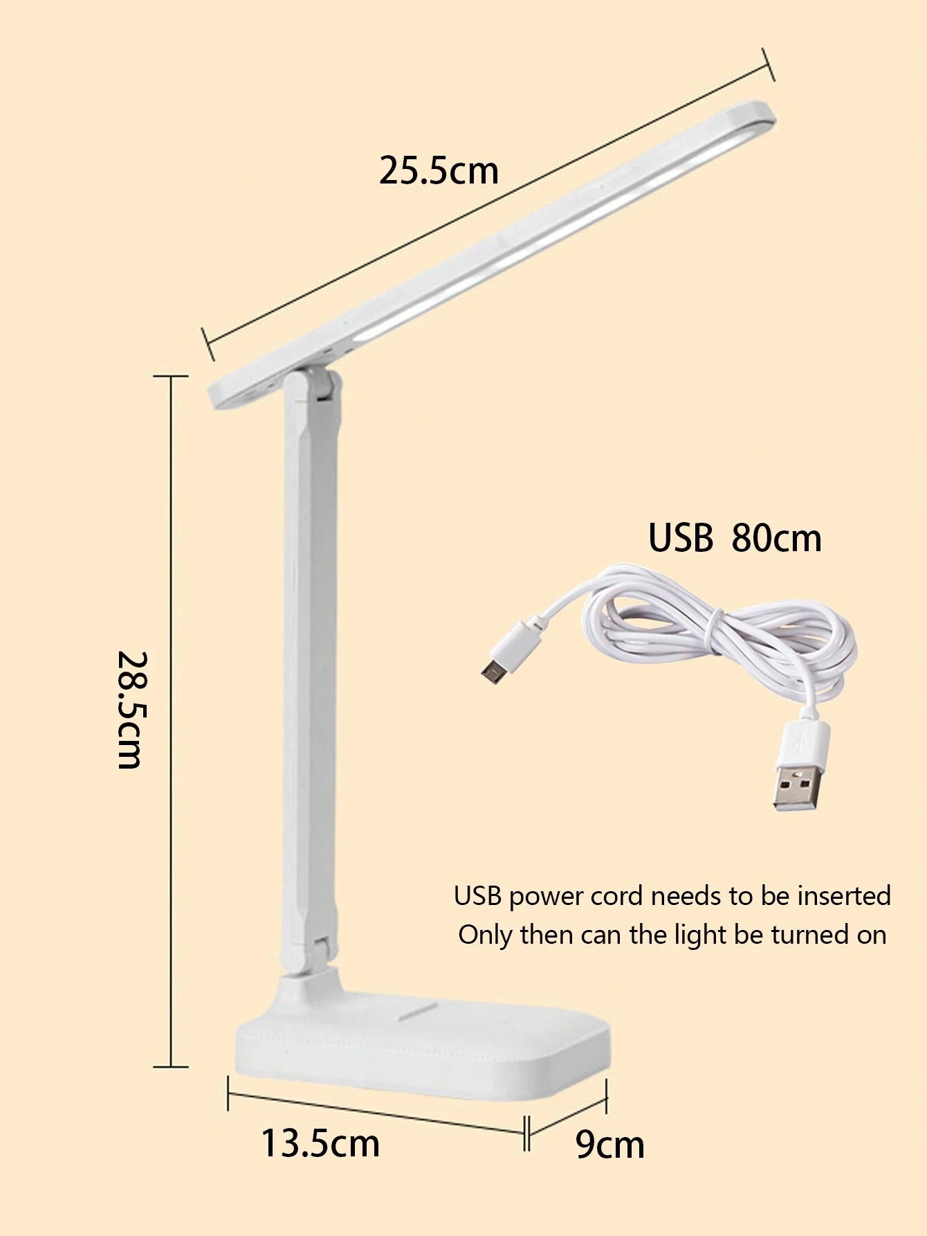 Led Desk Lamp Eye-Protection Study Reading Lamp, Writing Specific, Bedroom Bedside Lamp, Dormitory Plug-In Table Lamp
