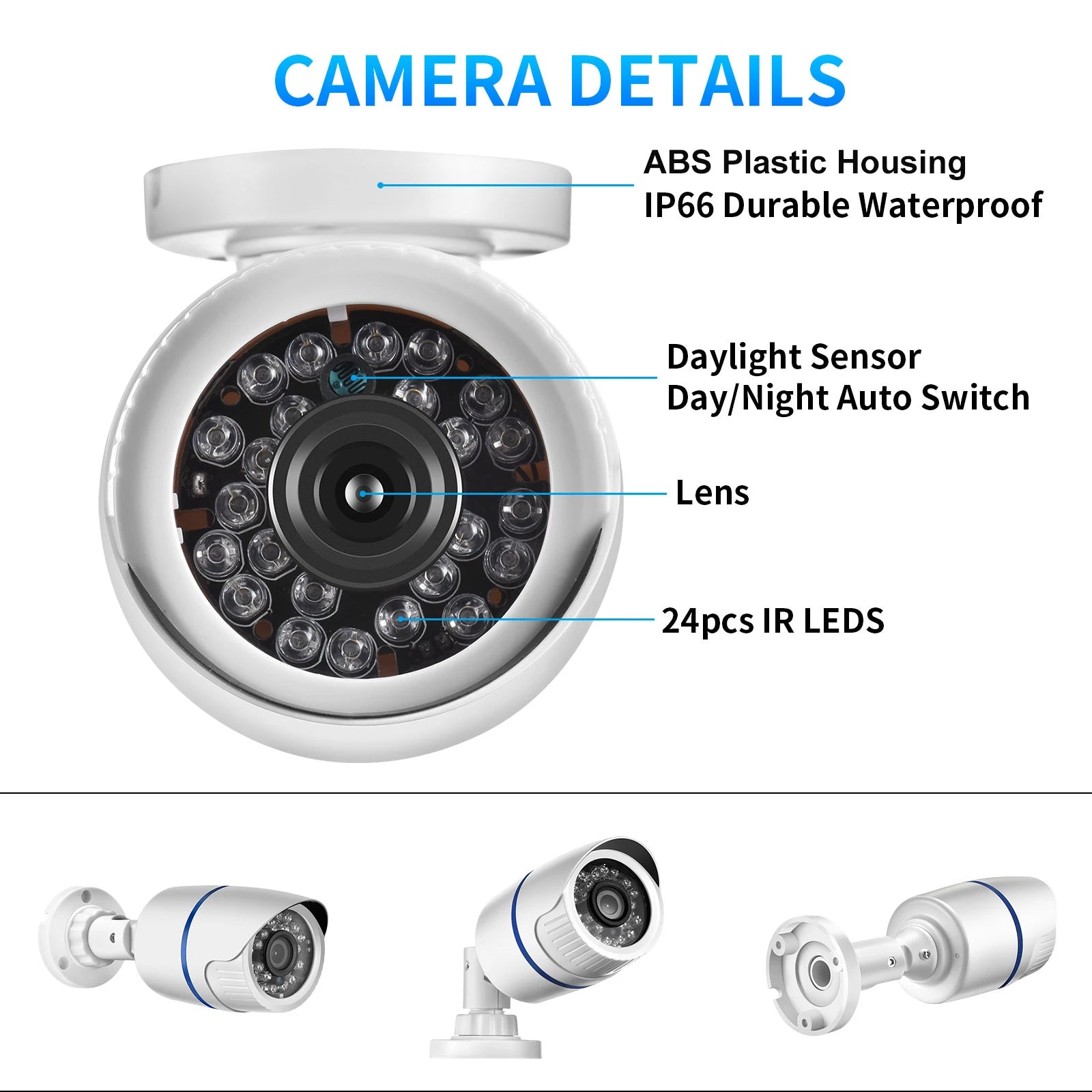 AHD Camera 720P 1080P 5MP Security Surveillance Analog High Definition IR Night Vision CCTV Outdoor Waterproof Home Cam