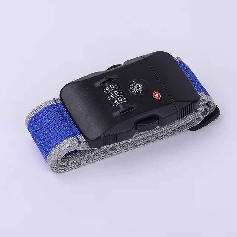 PP Luggage Belt 3 Digit Combination Luggage Strap with TSA Lock Travel Essentialstravel Luggage Straps Suitcase Belts Adjustable