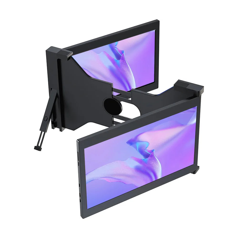 Portable Monitor for Laptop 14" Detachable Triple Monitor with Kickstand 1080P HDR IPS Dual Extender Screen for 13-16.5"