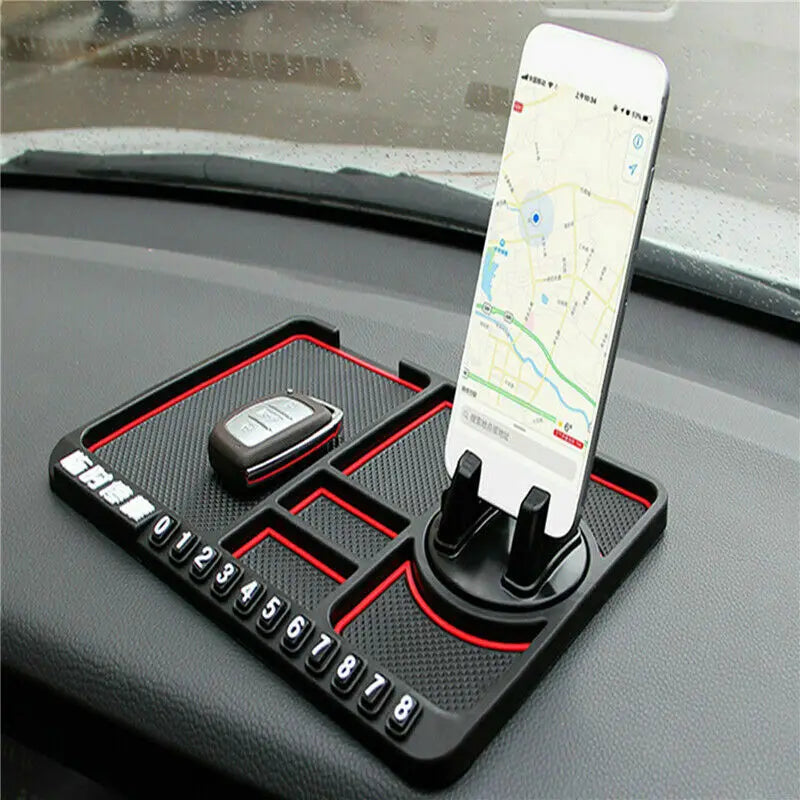 Multifunctional Car Anti-Slip Mat Auto Phone Holder Non Slip Sticky anti Slide Dash Phone Mount Silicone Dashboard Car Pad Mat