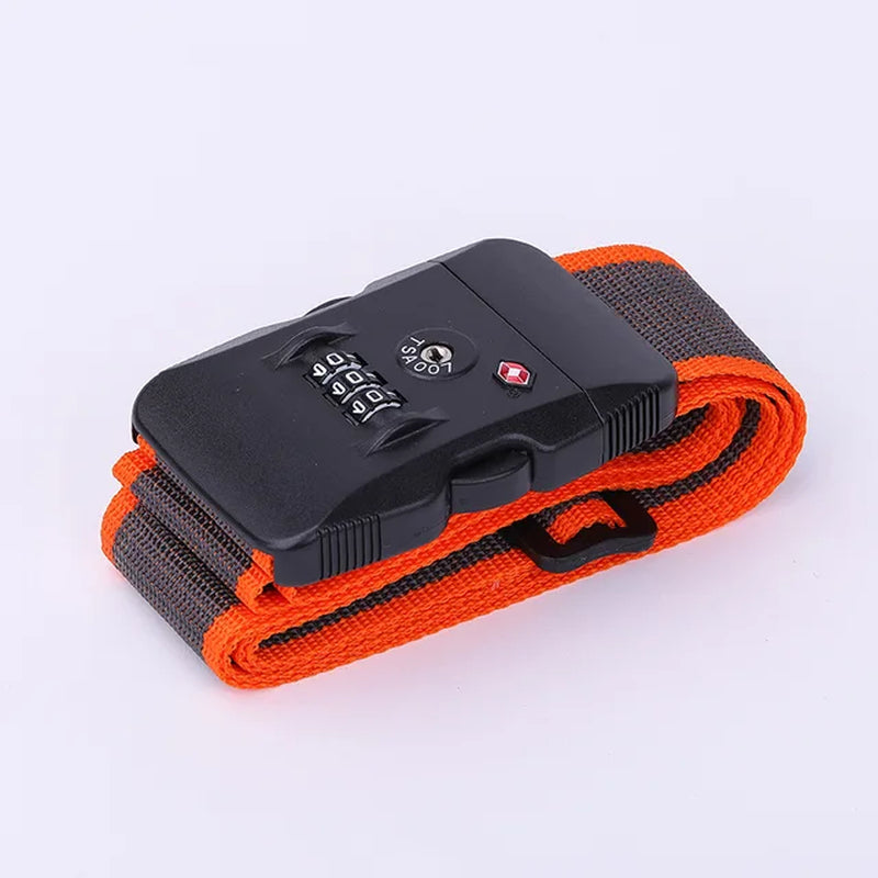 PP Luggage Belt 3 Digit Combination Luggage Strap with TSA Lock Travel Essentialstravel Luggage Straps Suitcase Belts Adjustable