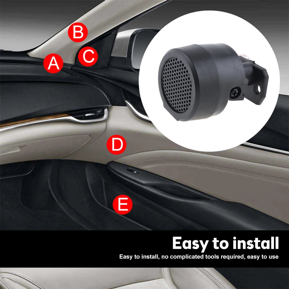 1 Pair 500W Car Power Built-In Crossovers Auto Loud Speakers Dome Tweeter New