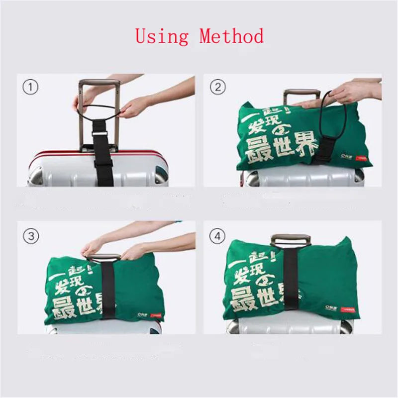 Elastic Adjustable Luggage Strap Carrier Strap Baggage Bungee Luggage Belts Suitcase Belt Travel Security Carry on Straps
