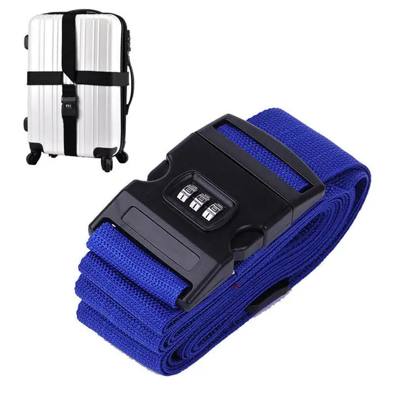 Travel Accessories Can Be Adjusted 420CM Luggage Strap Luggage Box Fixing Belt with Password 18-34 Inch Travel Essential