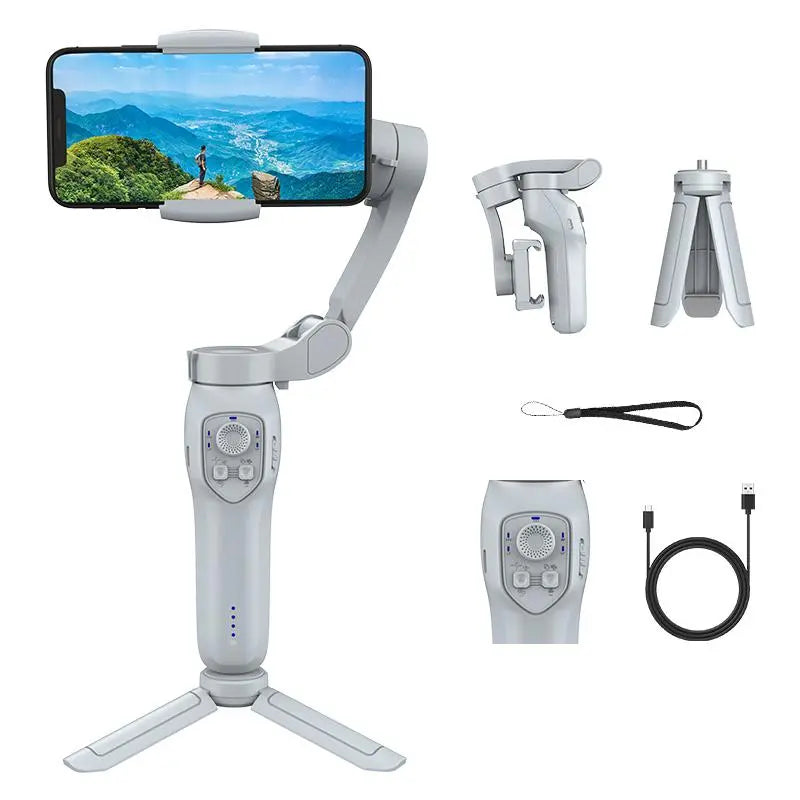 Compact Mobile Phone Gimbal Stabilizer, Summer Adjustable Smartphone Selfie Phone Gimbal, Small Phone & Digital Camera Tripod for Iphone, Gimbal Phone Stabilizer, Phone Tripod, Selfie Accessories, Phone Accessories