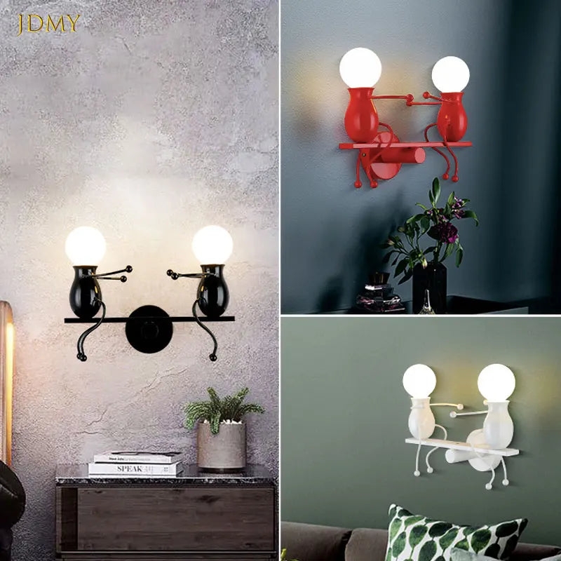 Lamp Pendant Lights Led Hanging Lamp Table Lamps LED Creative Lamps Iron Craft Children'S Bedside Wall Lamp Baby