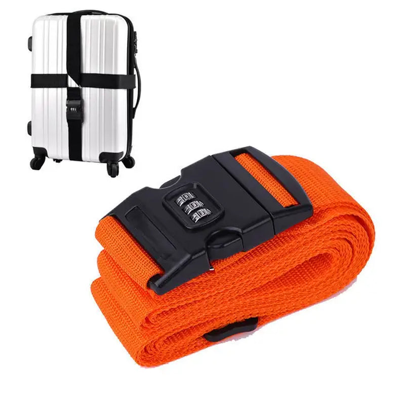 Travel Accessories Can Be Adjusted 420CM Luggage Strap Luggage Box Fixing Belt with Password 18-34 Inch Travel Essential