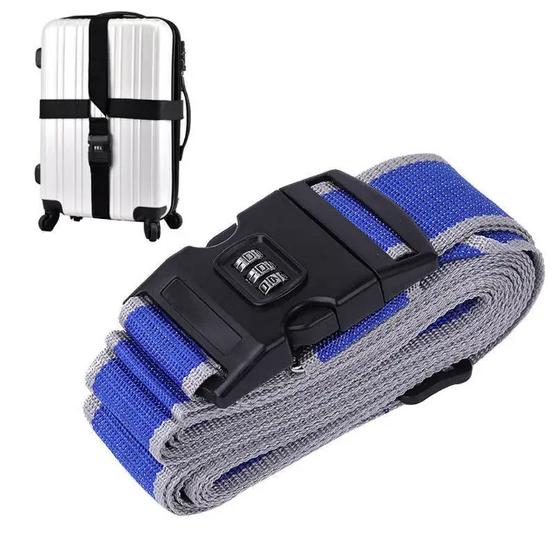 Travel Accessories Can Be Adjusted 420CM Luggage Strap Luggage Box Fixing Belt with Password 18-34 Inch Travel Essential