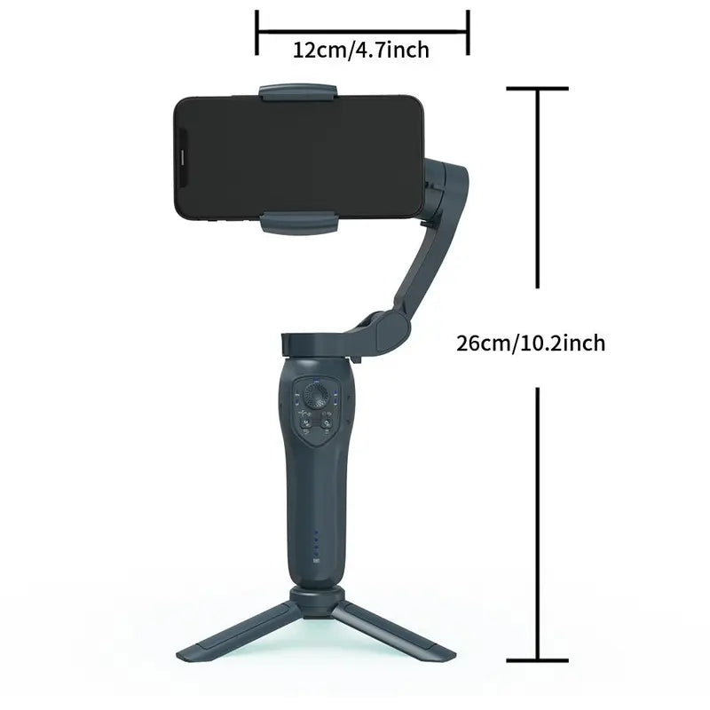 Compact Mobile Phone Gimbal Stabilizer, Summer Adjustable Smartphone Selfie Phone Gimbal, Small Phone & Digital Camera Tripod for Iphone, Gimbal Phone Stabilizer, Phone Tripod, Selfie Accessories, Phone Accessories