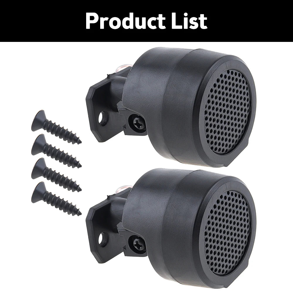 1 Pair 500W Car Power Built-In Crossovers Auto Loud Speakers Dome Tweeter New