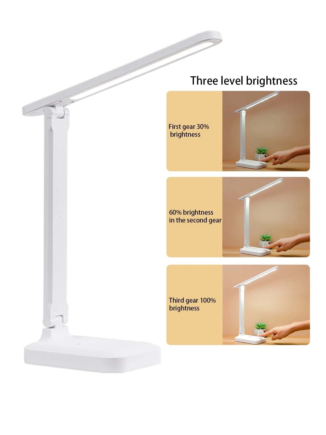 Led Desk Lamp Eye-Protection Study Reading Lamp, Writing Specific, Bedroom Bedside Lamp, Dormitory Plug-In Table Lamp