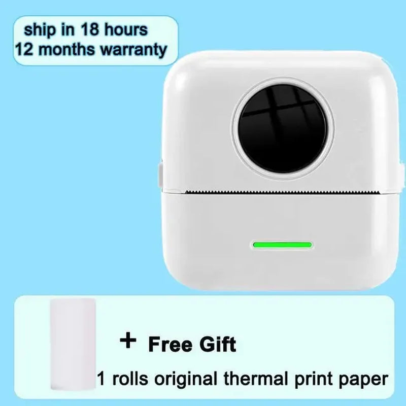 Portable Thermal Printer Mini Wirelessly BT 200Dpi Photo Label Memo Wrong Question Printing with USB Cable Imprimante Portable