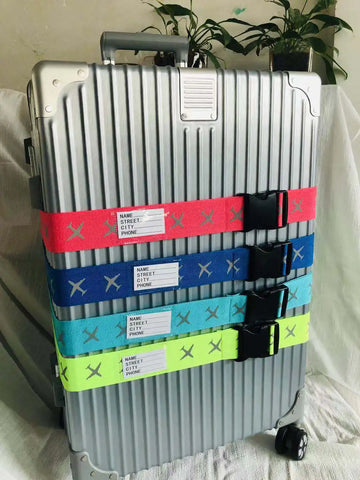 Travel Luggage Strap Adjustable Password Lock Packing Belt Baggage Secure Lock Anti-Theft Luggage Strap Bundling Packing Belt