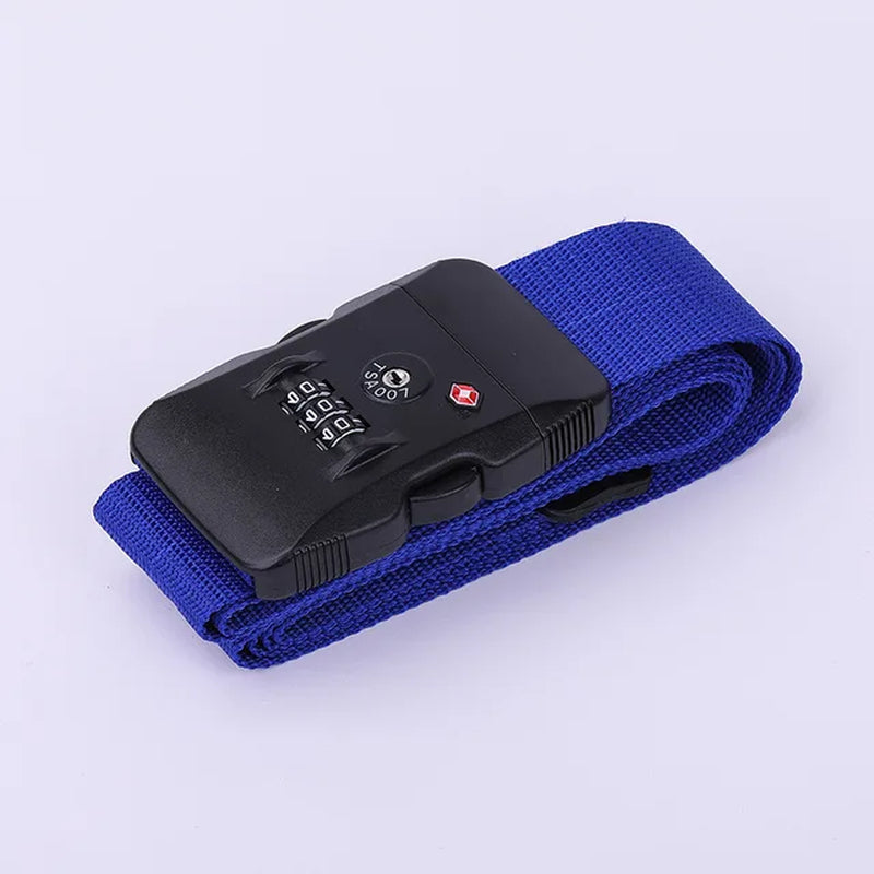 PP Luggage Belt 3 Digit Combination Luggage Strap with TSA Lock Travel Essentialstravel Luggage Straps Suitcase Belts Adjustable