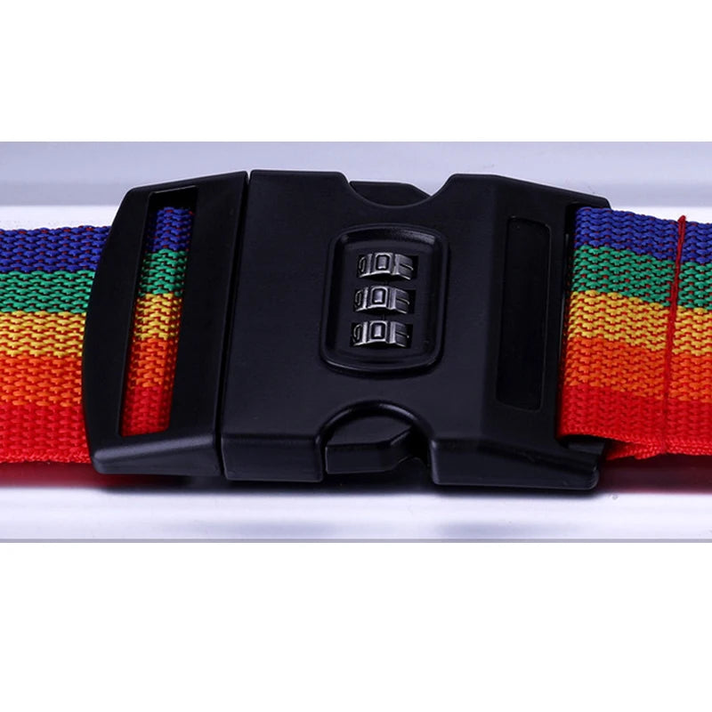 Travel Accessories Can Be Adjusted 420CM Luggage Strap Luggage Box Fixing Belt with Password 18-34 Inch Travel Essential