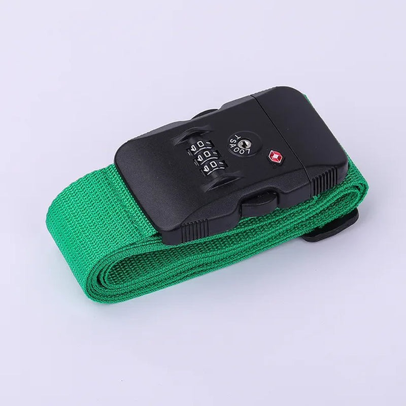 PP Luggage Belt 3 Digit Combination Luggage Strap with TSA Lock Travel Essentialstravel Luggage Straps Suitcase Belts Adjustable